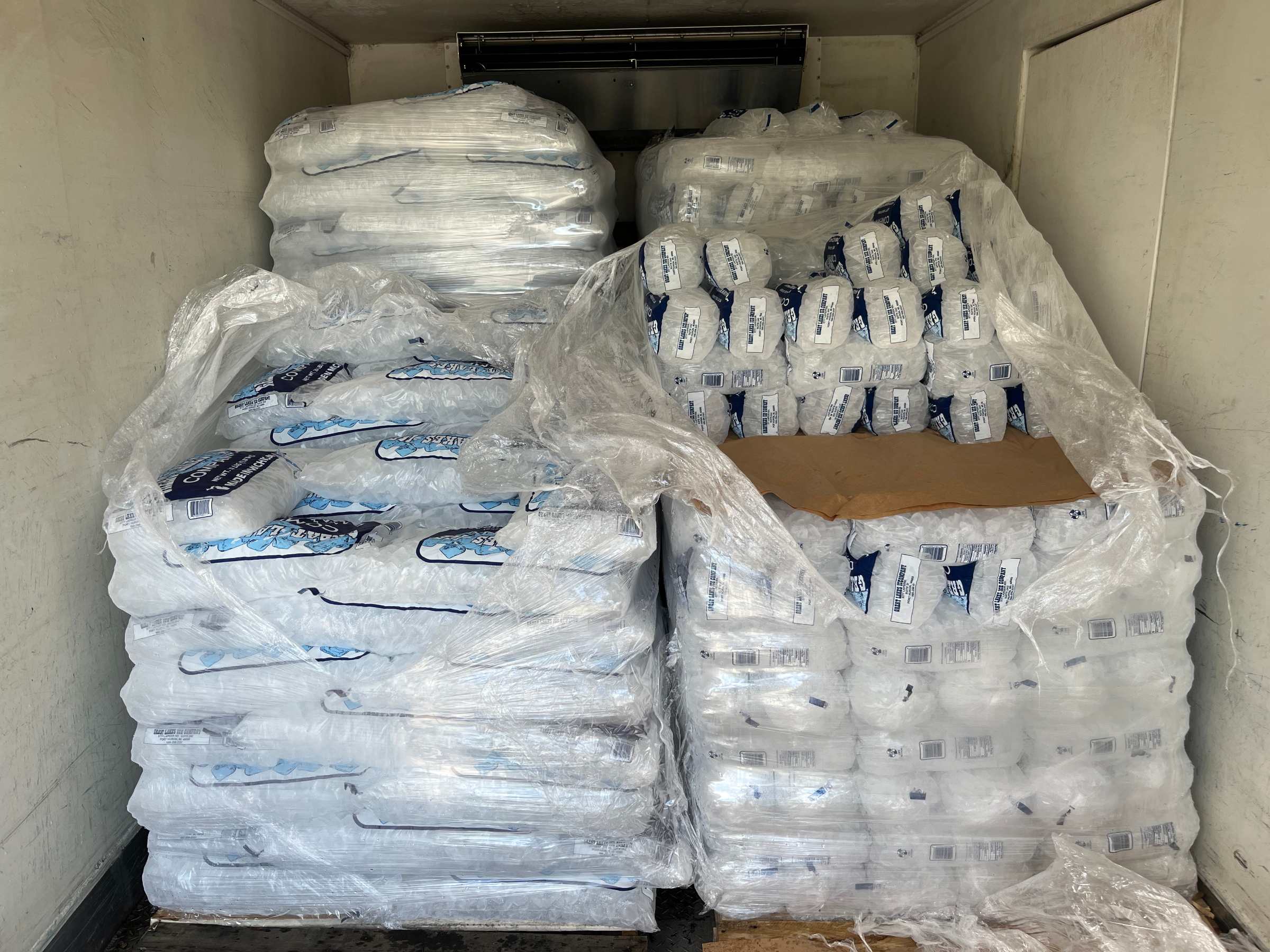 Delivery truck on road